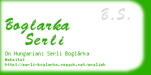 boglarka serli business card