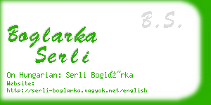 boglarka serli business card